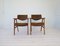Mid-Century Danish Teak and Leather Desk Chair by Erik Kirkegaard for Høng Stolefabrik, 1960s, Set of 2 6