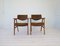 Mid-Century Danish Teak and Leather Desk Chair by Erik Kirkegaard for Høng Stolefabrik, 1960s, Set of 2, Image 6