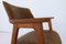 Mid-Century Danish Teak and Leather Desk Chair by Erik Kirkegaard for Høng Stolefabrik, 1960s, Set of 2, Image 12