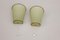 Art Deco Green Wall Sconces, 1950s, Set of 2 2