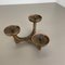 Modernist Brutalist Sculptural Candle Holder in Bronze, France, 1960s 3