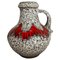 Pottery Zig Zag Fat Lava Vase from Scheurich Keramik, Germany, 1970s, Image 1