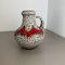 Pottery Zig Zag Fat Lava Vase from Scheurich Keramik, Germany, 1970s 2