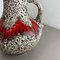 Jarrón Fat Lava en zigzag de cerámica de Scheurich Keramik, Alemania, años 70, Imagen 4