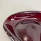 Large Shell-Shaped Bullicante RED Ashtray in Murano Glass from Venini, Italy, 1970, Image 8