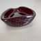 Large Shell-Shaped Bullicante RED Ashtray in Murano Glass from Venini, Italy, 1970 11