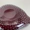 Large Shell-Shaped Bullicante RED Ashtray in Murano Glass from Venini, Italy, 1970, Image 15