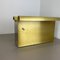 Hollywood Regency Solid Brass and Acrylic Glass Magazine Rack, Italy, 1970s 11