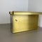 Hollywood Regency Solid Brass and Acrylic Glass Magazine Rack, Italy, 1970s, Image 11