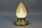 Französische Neoklassizistische Deckenlampe aus Messing & Milchglas, 1910 4