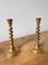 Vintage Barley Twist Candlesticks in Brass, Set of 2 4