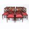 19th Century Regency Dining Table & Dining Chairs, Set of 11 14
