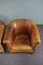 Patinated Sheep Leather Club Armchairs, Set of 2, Image 6