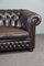 English Handmade 2.5-Seat Chesterfield Sofa in Cowhide Leather 6