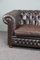 English Handmade 2.5-Seat Chesterfield Sofa in Cowhide Leather 5