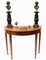 Regency Demi Lune Console Tables in Mahogany 2