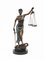 Lady Justice Figur aus Bronze mit Gesetzeswaage 1