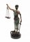Lady Justice Figur aus Bronze mit Gesetzeswaage 6