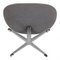 Ottoman for the Egg in Patinated Gray Hallingdal Fabric by Arne Jacobsen, 2000s, Image 2
