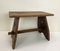 Primitive Wooden Farmhouse Stool, 1950s 4