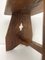 Primitive Wooden Farmhouse Stool, 1950s, Image 5