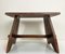 Primitive Wooden Farmhouse Stool, 1950s, Image 12