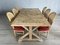 Mesa de comedor de madera rústica estilo granja francesa, Imagen 8
