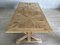 French Farmhouse Style Rustic Wood Dining Table, Image 4