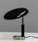 Art Deco Desk Lamp in Chrome with Fixed Tilted Black Lacquered Shade, 1930s, Image 8