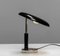 Art Deco Desk Lamp in Chrome with Fixed Tilted Black Lacquered Shade, 1930s 1