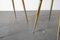 Vintage Stools in Brass, 1950s, Set of 2, Image 1