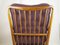 Wood & Purple Fabric Armchair attributed to Paolo Buffa, 1950s, Image 11