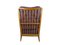 Sessel aus Holz & Lila Stoff, Paolo Buffa zugeschrieben, 1950er 10