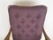 Wood & Purple Fabric Armchair attributed to Paolo Buffa, 1950s, Image 8