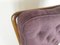 Wood & Purple Fabric Armchair attributed to Paolo Buffa, 1950s, Image 7