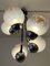 Italian Five-Flame Ceiling Lamp with Glass-Drop Balls by Tony Zuccheri for Mazzega, 1970s 4