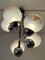 Italian Five-Flame Ceiling Lamp with Glass-Drop Balls by Tony Zuccheri for Mazzega, 1970s, Image 4