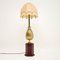 Lámpara de mesa francesa vintage de latón, años 70, Imagen 1