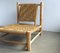 Sisal Rope and Ash Wood Low Lounge Chair from Audoux & Minet, 1950s 3