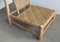 Sisal Rope and Ash Wood Low Lounge Chair from Audoux & Minet, 1950s, Image 4