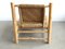 Sisal Rope and Ash Wood Low Lounge Chair from Audoux & Minet, 1950s 8