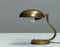 Desk Lamp with Adjustable Shade in Brass attributed to Asea, 1940s, Image 6