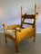 Dutch Castle Lounge Chair in Light Oak with Sheep Skin, 1950s 4