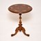 Victorian Burr Walnut Occasional Side Table, 1870s, Image 2