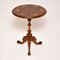 Victorian Burr Walnut Occasional Side Table, 1870s, Image 1