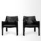 Cab 414 Armchairs by Mario Bellini for Cassina, 1980s, Set of 2, Image 2