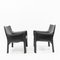 Cab 414 Armchairs by Mario Bellini for Cassina, 1980s, Set of 2, Image 4