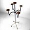 Tall Wrought Iron Candleholder, 1970s 1
