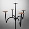 Tall Wrought Iron Candleholder, 1970s 3