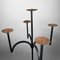 Tall Wrought Iron Candleholder, 1970s 4